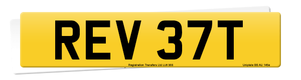 Registration number REV 37T